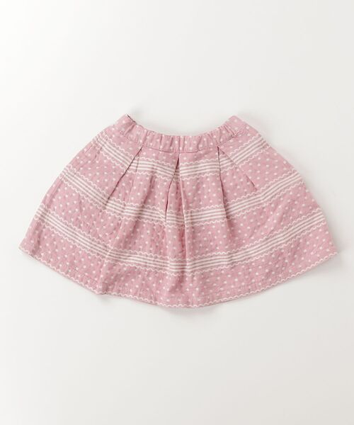 「Shirley Temple」 「KIDS」チェック柄スカート - ピンク キッズ_画像2