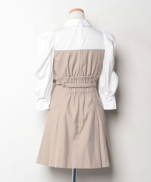 「dazzlin」 シャツワンピース SMALL ベージュ レディース_画像2