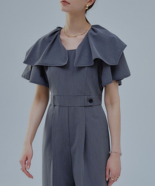 ORGUE（オルグ） オールインワン Frill collar all-in-one/フリル