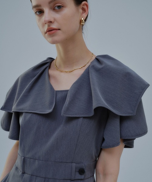 ORGUE（オルグ） オールインワン Frill collar all-in-one/フリル