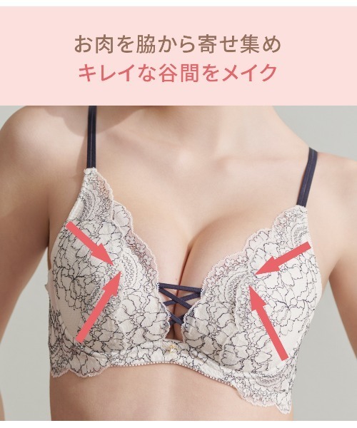 PEACH JOHN（ピーチジョン） ブラジャー ショーツセット 盛れる脇高