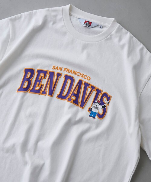 BEN DAVIS（ベンデイビス） tシャツ 裾リブプリントTシャツ メンズ