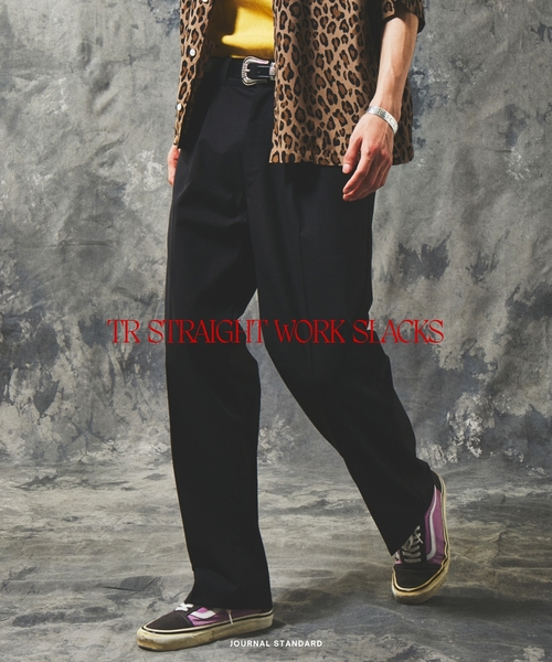 journal standard 幾何学柄ストレートパンツ　未使用 JOURNAL STANDARD（ジャーナルスタンダード） スラックス TR