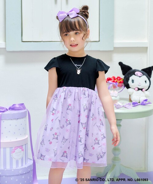 「ANY」 「KIDS」半袖ワンピース「sanrioコラボ」 140 ブラック キッズ_画像8