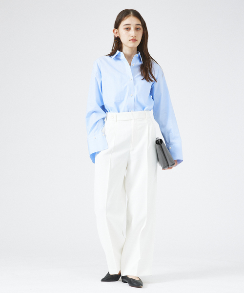 「PICHE ABAHOUSE」 フラットパンプス 38 ネイビー レディース_画像6