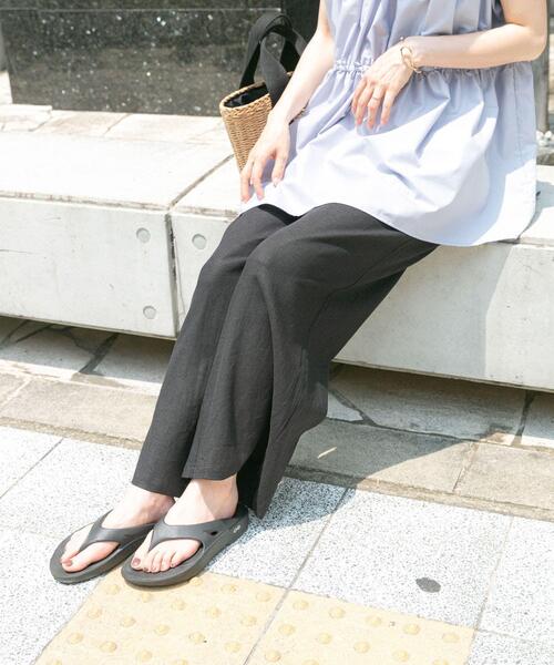 「ITEMS URBANRESEARCH」 イージーパンツ SMALL ホワイト系その他 レディース_画像4