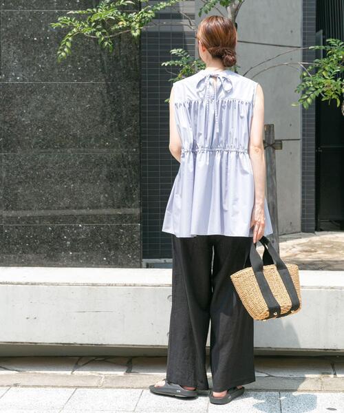 「ITEMS URBANRESEARCH」 イージーパンツ SMALL ホワイト系その他 レディース_画像6