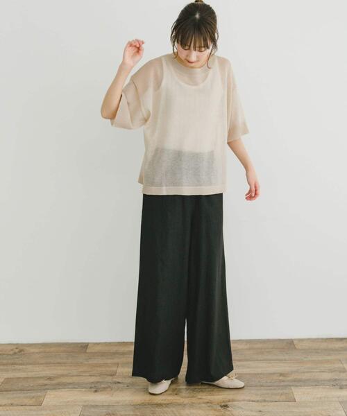 「ITEMS URBANRESEARCH」 イージーパンツ SMALL ホワイト系その他 レディース_画像8