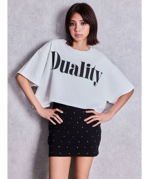 GYDA（ジェイダ） tシャツ 半袖 DualityルーズショートTシャツ 
