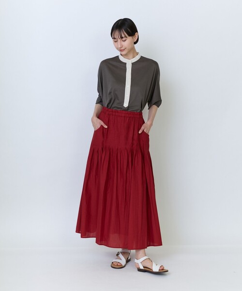 ロング スカート インドコットンキャンブリックスカート | LOISIR | 08