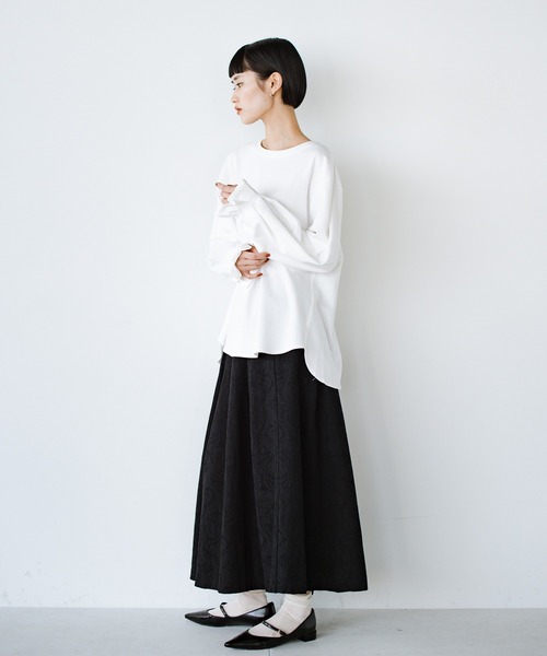 「ANNA LUNA」 長袖カットソー MEDIUM ネイビー レディース_画像7