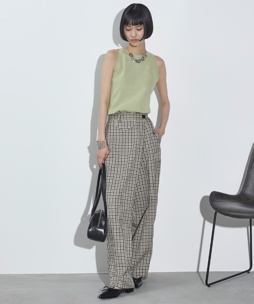 「THE YOn」 スラックス S ベージュ レディース_画像2
