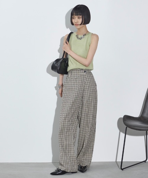 「THE YOn」 スラックス S ベージュ レディース_画像3