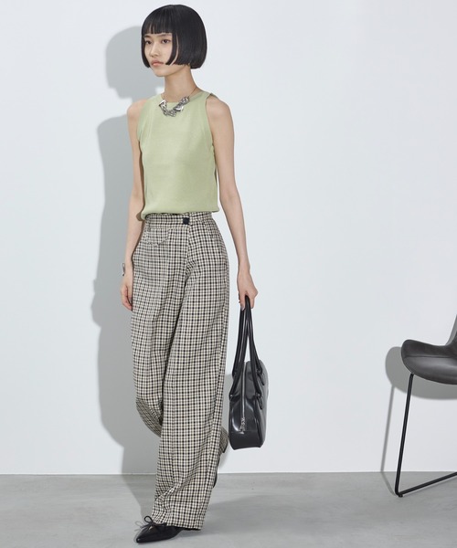 「THE YOn」 スラックス S ベージュ レディース_画像4