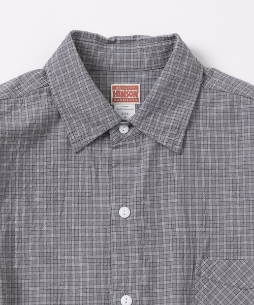 「HINSON」 長袖シャツ MEDIUM グレー メンズ_画像4