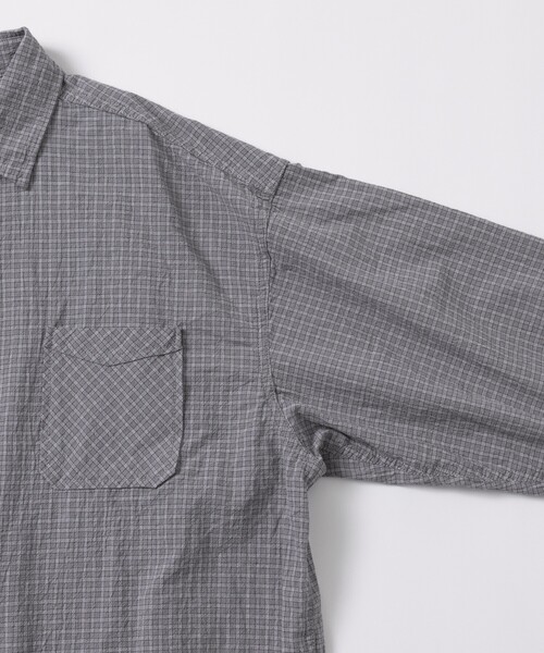 「HINSON」 長袖シャツ MEDIUM グレー メンズ_画像7