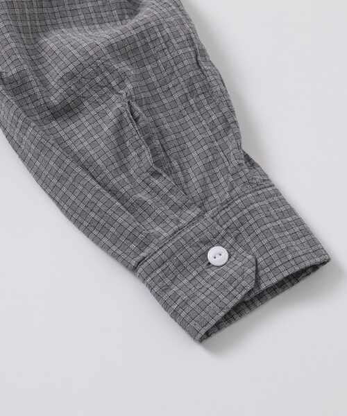 「HINSON」 長袖シャツ MEDIUM グレー メンズ_画像8