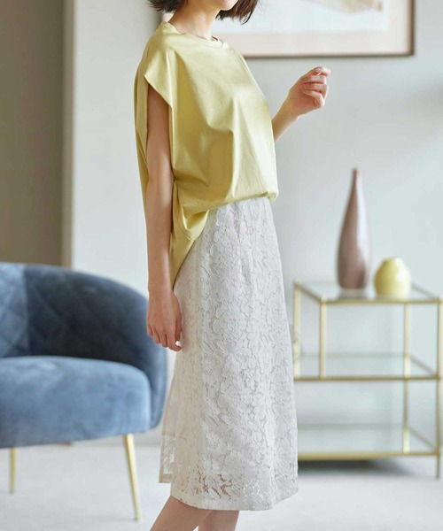 インナーシャツ 肌着 ひんやり冷感！汗取り付クールハーフフレンチ