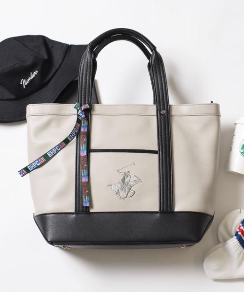 BEVERLY HILLS POLO CLUB トートバッグ BH2008N WH/PPK/PPK BEVERLY HILLS POLO CLUB ビバリーヒルズポロクラブ トート