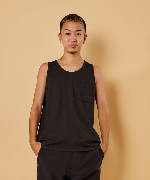 COMMON EDUCATION タンクトップ POCKET TANK TOP JP/ ポケット JP