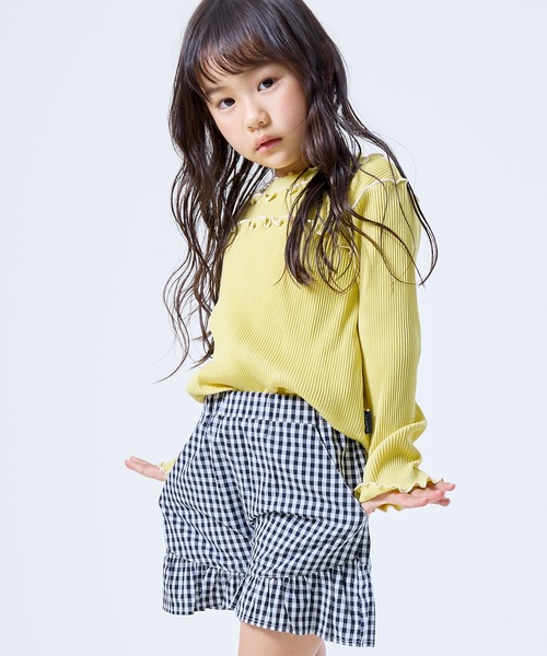 yukiemonn ベージュ フリル付きポケット キュロット yukiemonn ベージュ フリル付きポケット キュロット