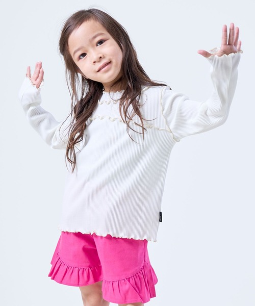 yukiemonn ベージュ フリル付きポケット キュロット yukiemonn ベージュ フリル付きポケット キュロット
