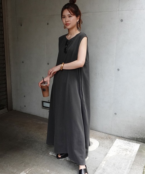 CORNERS ワンピース 切り替えデザインノースリーブロング