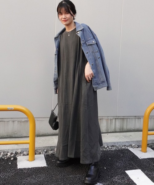 CORNERS ワンピース 切り替えデザインノースリーブロング