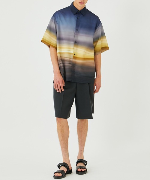 united tokyo/グラデーションパターンシャツ柄シャツ UNITED TOKYO（ユナイテッドトウキョウ） シャツ グラデーション