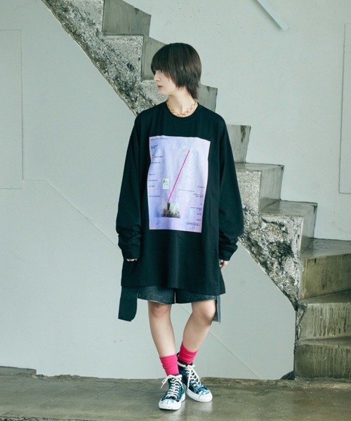 room.13 アートプリント Tシャツ graphic T-shirt3（Tシャツ/カットソー）｜room.13（ルーム