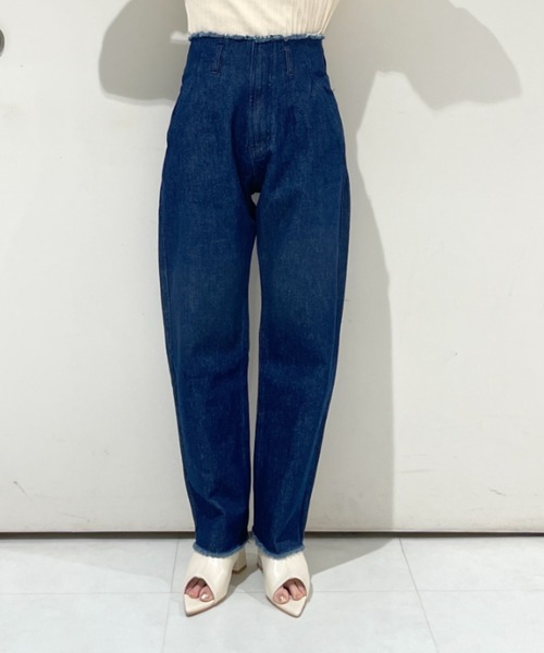 PERSTEP正規品★23SS★Misty カーブ デニムパンツ PERSTEP (パーステップ) - ミスティカーブドデニムパンツ