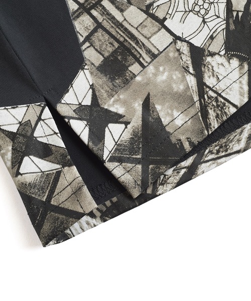 NO ID. tシャツ Glass rubbleプリントロンT メンズ : ZOZOTOWN
