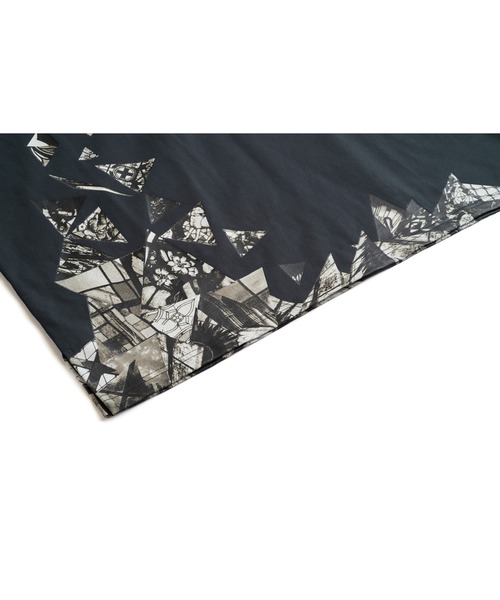 新品セール！NOID. Glass rubbleプリントロンT 長袖　グレー セール】Glass rubbleプリントロンT（Tシャツ/カットソー）｜NO