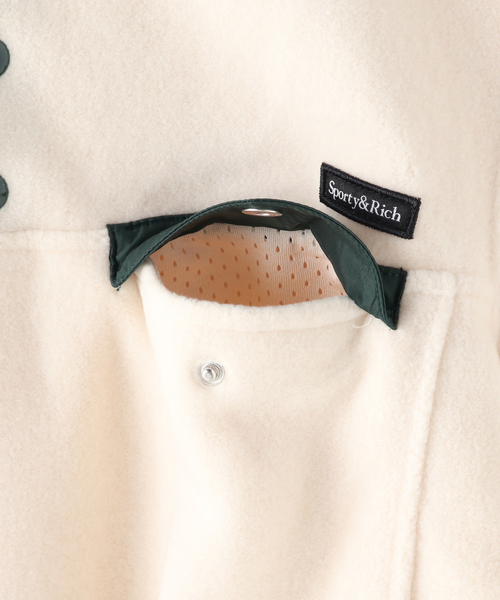 KITH - Sporty & Rich ボタン ポラースウェットシャツ SPORTY&RICH トレーナー スウェット 「SPORTY＆RICH