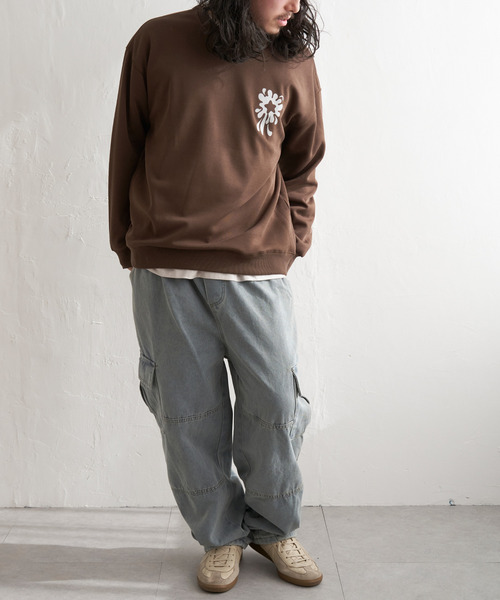 送料込★★ UM0UM02878 スウェットシャツ 10.3oz STUCK ON YOU刺繍スウェットシャツ | ジムマスター（gym
