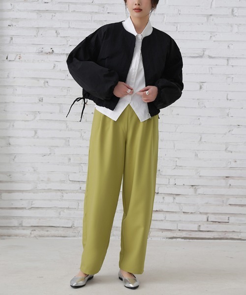 スラックス パンツ ワイドレッグスラックス レディース : ZOZOTOWN