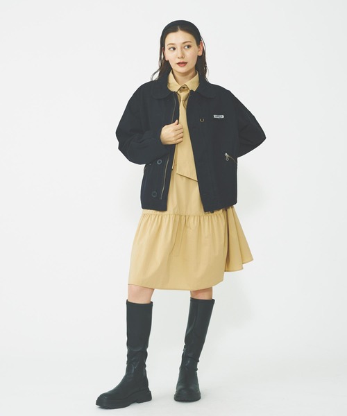 MILKFED. ミリタリージャケット モッズコート ROUND COLLAR