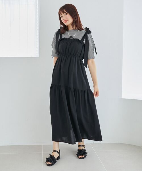 MAJESTIC LEGON（マジェスティックレゴン） ワンピース 夏 肩リボン