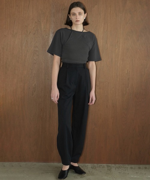 CLANE（クラネ） tシャツ 半袖 HALTER BUSTIER SET TEE レディース
