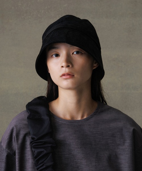 ADAM ET ROPE' 帽子 ハット ピッグスエード バケットハット