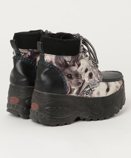 「YOSUKE」 ハイカットスニーカー 23.5 ブラックミックス レディース
