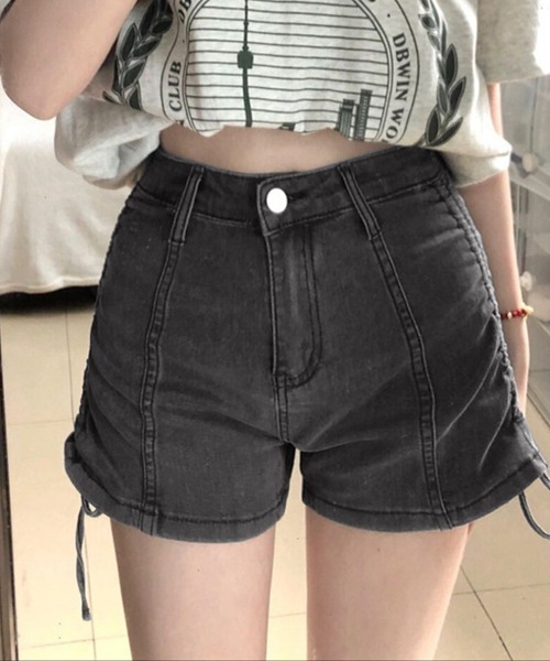 ジーンズ デニム デニムパンツ サイドドロストリボンデニム