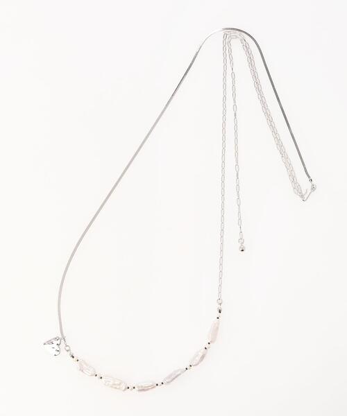 LANVIN en Bleu ネックレス スティックパールハートネックレス