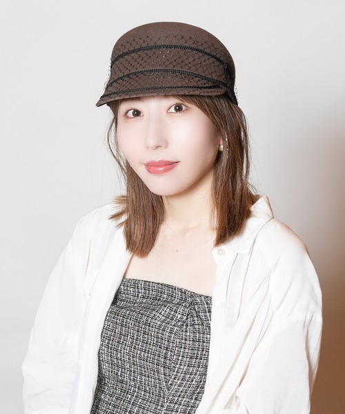 CA4LA カシラ キャスケット 帽子 ピンクツイード CA4LA 帽子 キャスケット JULIA2 レディース : ZOZOTOWN Yahoo