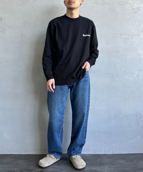 tシャツ 「Barbour/バブアー」 ワンポイントロゴ ロングスリーブTシャツ レディース メンズ JAPAN LIMITED