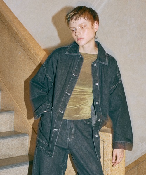 EN NEUME カバーオール 「Set Up」Oversized Denim Jacket レディース