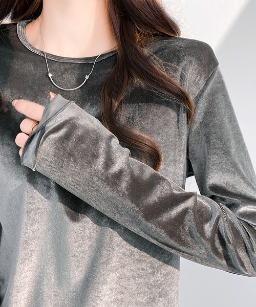 ニット セーター ベロアタンクプルオーバー レディース ベロアタンクプルオーバー | Cut and sew | HER. Online Store
