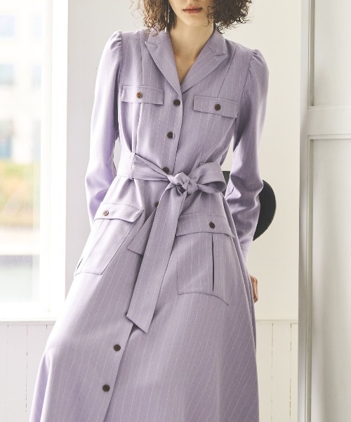 And Couture　アンドクチュール　ロングシャツジャケット　ワンピース AND COUTURE（アンドクチュール）の「デニムジャケット