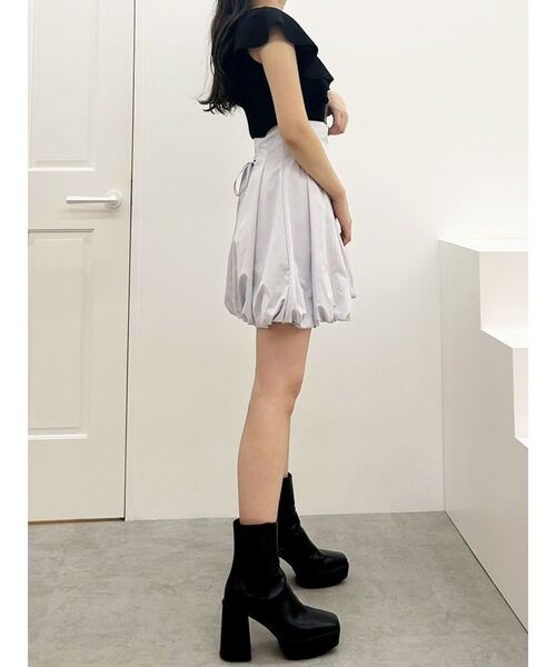 MERCURYDUO スカート バルーンミニコルセットスカート