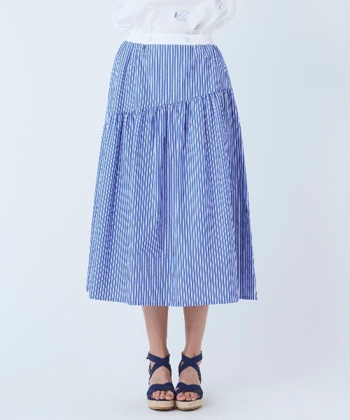STUDIO PICONE（スタジオピッコーネ） スカート ストライプギャザー